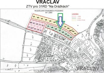 Prodej stavebních parcel ve Vysokém Mýtě - obec Vraclav.